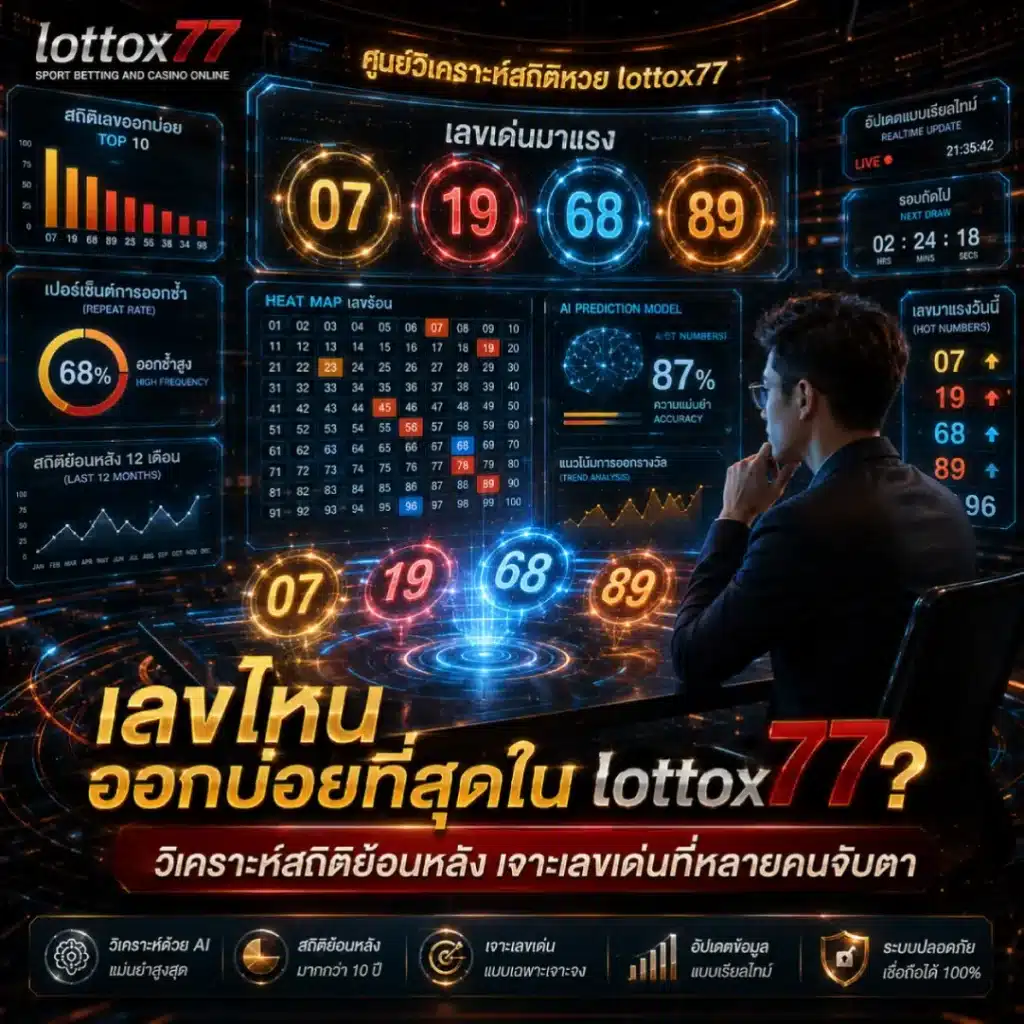 วิเคราะห์หวยออนไลน์ “lottox77